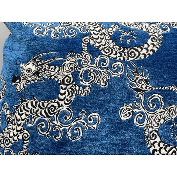 NEW Sherry Kline 22 inch Dragonette Pillow Sapphire ~ $130 - Picture 8 of 10